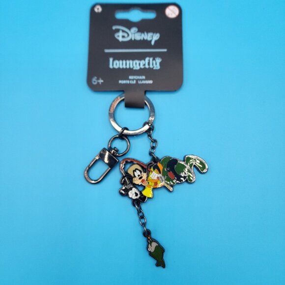 Loungefly A Goofy Movie Goofy Fishing Dangling Keychain Charm NEW - Picture 2 of 9